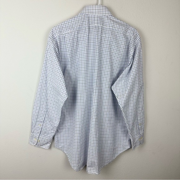 Polo by Ralph Lauren Men's Blue and White Checkered Shirt 100% Cotton - Picture 3 of 8